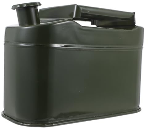 Mobestech Autotankfass Kraftstoffförderpumpe Treibstofffässer Öllagerfässer Benzin Tragen Kann Benzintank Öltank Benzinlagerfässer Ölflasche Standby-benzinfässer Ölspeicherdose Green Eisen