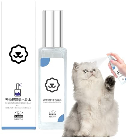 Perfume para mascotas para perros, 30 ml, desodorante en aerosol para perros, ambientador desodorizante para mascotas para gatos medianos, grandes y pequeños, limpieza de eliminación de