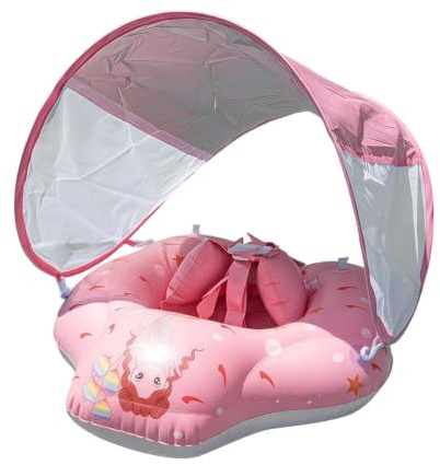 Bouée de Natation bébés Chaise Jouet Anti-Bascule avec auvent UPF50