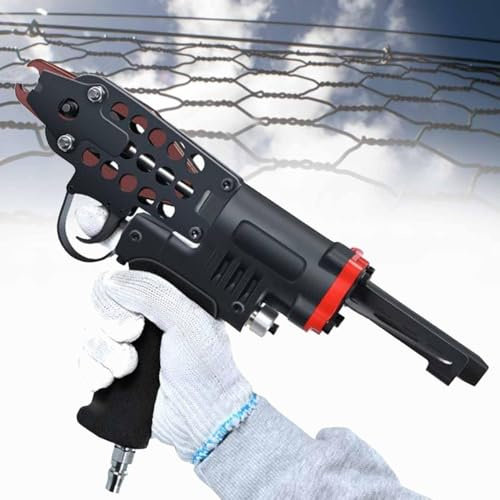 Pneumatisk nagelpistol, lufthäftapparat, C-ring spikverktyg för träbearbetning och gör-det-själv-projekt, perfekt för trådbur staket, högpresterande luftdrivet verktyg