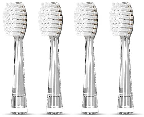 Seago Zahnbürsten Ersatzköpfe für elektrisch Zahnbürste Kinder SG-513/SG-977/SG-2139 (Gray)