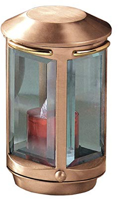 legendURN Remembrance Grave Lantern Bronze | Remembrance Lantern Cylinder Bronze | Memorial Lanterns