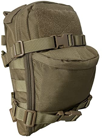 Tactical Hydration Pack 500D Nylon for 2L Outdoor Water Bladder Hydration Pouch Tactical Backpack Water Reservoir Bag for Hiking Riding Running and Climbing for Men & Women (Coyoto Brown)