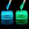CUWELT Nachtleuchtend Acrylfarben Set, 2X100ml Fluoreszierende Leuchtfarben, Nachtleuchtende Farben, Acryl Glow in The Dark Farbe, Leuchtende Farbe für Halloween-Dekoration, Grün und Blau