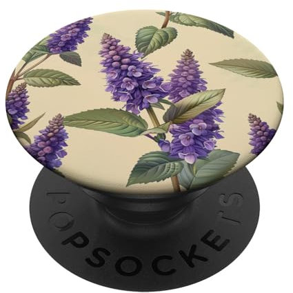 Anise Hyssop Flower Pattern Graphic PopSockets Swappable PopGrip