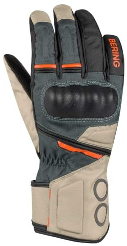 BERING Siberia gants de moto imperméables pour femmes, beige/grau, XL