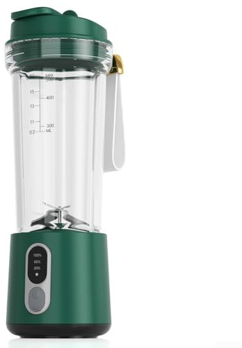 Marchfunny Mixeur haute performance avec plusieurs vitesses et nettoyage automatique pour une transformation fluide des aliments (5 à 5 A vert marine)