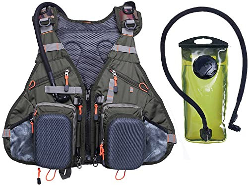 Raprance Angelweste für Damen und Herren, Outdoor-Aktivitäten, Fliegenbarsch, Angelweste, Rucksack