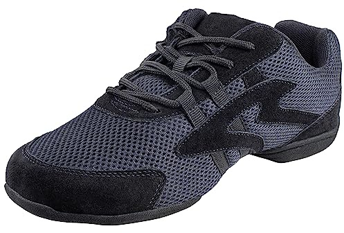 Very Fine Phoenix Unisex for Men and Women Black Dance Sneakers for Teaching, Practice, Jazz, Ballroom, Latin, Dance Exercise Womens M US 8.5