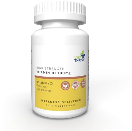 VitaThrive® Thiamine Vitamin B1 100mg – 90 Tablets