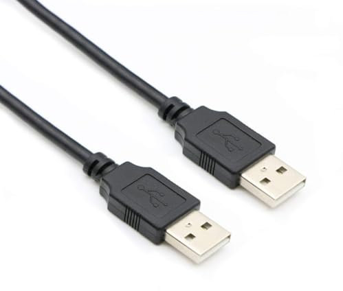 iCables usb 2.0 A Male to Male Cable - Universal Compatibility for Hard Drives, KVM, Cameras, Docking Stations, Hubs, MP3 Players, Modems, Printers, Web Cams, DVDs, Blu-Rays and More (50cm)