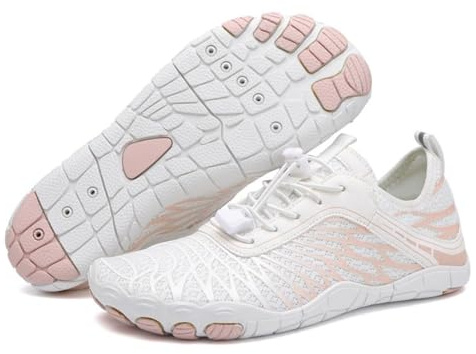 Lorax Pro Barefoot Shoes for Women, Lorax Pro - Healthy & Non-Slip Barefoot Shoes Unisex, Barefoot Hiking Shoes (Color : White, Size : US-8)
