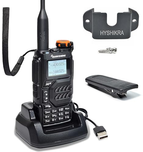 Quansheng UV-K5 VHF UHF Portable Walkie Talkie Rechargeable Two-way Radio for Studio/Outdoor/Car (with Radio Holder)