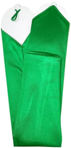 Blausky dam fingerlösa handskar, långa satinhandskar, eleganta brudhandskar, vintage operahandskar för bröllop bal teparty kläder tillbehör, vuxen storlek, grå, Grön, One size