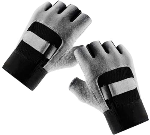 Happyyami 1 Paar Sporthandschuhe Fitness-trainingshandschuhe Halbfinger-fahrradhandschuhe für Männer