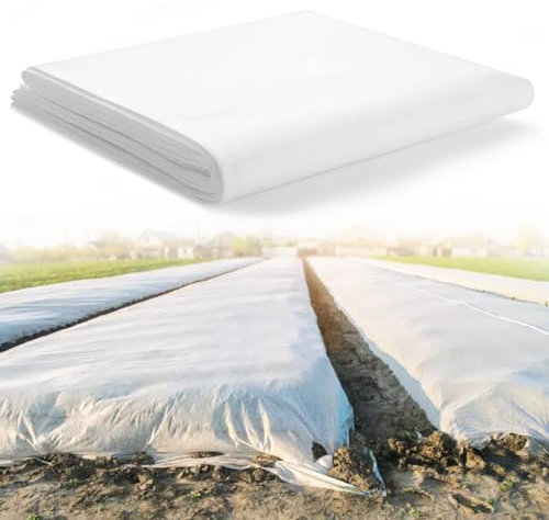 Gartenvlies, Gartenvlies Frostschutz, Frostschutzvlies, Pflanzenvlies, 2 x 5M Vlies für Hochbeet, Wintervlies für Pflanzen Frostschutz, Gartenvlies Weiß Wasserdurchlässig zum Schutz vor Frost Vögeln