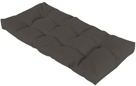 Coussin de Banc Extérieur 1 2 3 ou 4 places, 8cm Coussins de Balancelle Jardin Imperméable Antidérapant Mobilier d'extérieur Coussin d'assise Rectangulaire Pour Terrasse Fenêtre,Dark gray,50x50cm
