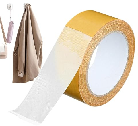 Generisch Ruban adhésif double face puissant à haute capacité de charge - Ruban adhésif de montage double face - Résistant à la température - Pour tapis, carrelage, verre, métal, tissu et moquette