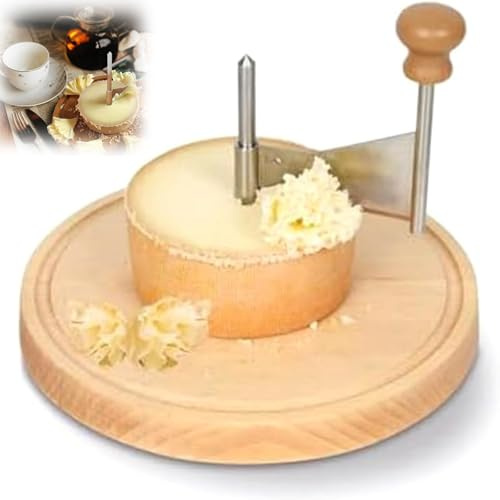 Cheese Shaver, 2025 Upgrade Cheese Curler, Cheese Shaver Wheel, Girolle Cheese Curler