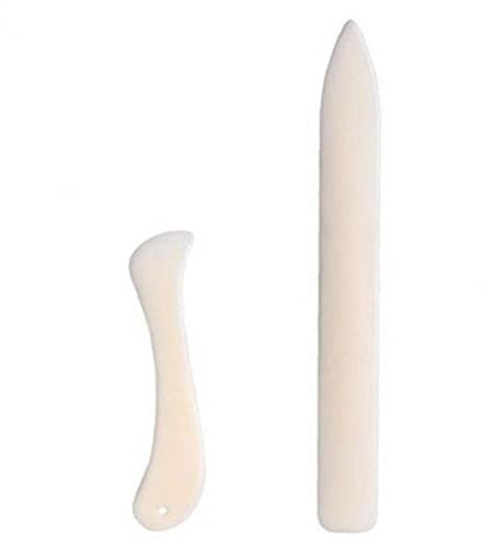 2 Stück Falzbeine Werkzeug für Scoring Folding faltet Papier Leder Handwerk für handgemachte Leder Zubehör