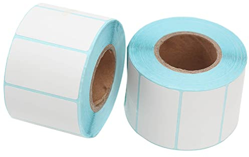 Självhäftande etiketter 800 stycken termiska etiketter självhäftande hushållsetiketter rullar universal för kontoret kök skrivare 5 x 3 cm