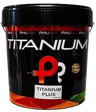 Pintura Blanca fachada de exterior, Revestimiento TITANIUM PLUS, Alto rendimiento, Secado Rápido, Resistente a la intemperie (4 L.)