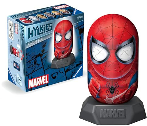 Ravensburger Marvel Hylkies Figures Spiderman - Collectable Toys and Gifts for Kids and Adults Age 6 Years Up - 3D Jigsaw Puzzles - The Avengers