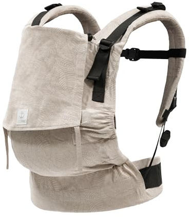 Portabebé Stokke Limas Flex, Floral Beige (OCS) - Portabebés de hebilla completa - Tres opciones de transporte - Seguro para bebés de 1 mes/4 kg a 20 kg