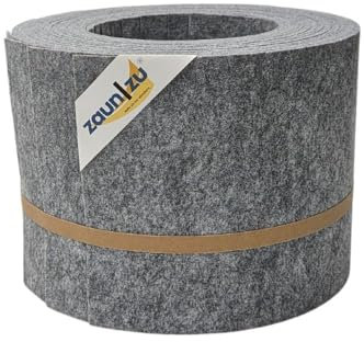 zaun|zu® Design Vlies Sichtschutzstreifen für Doppelstabmattenzaun - 10x Einzelstreifen 2,55 m - Privatsphäre im Gartenzaun, nachhaltig und wetterfest