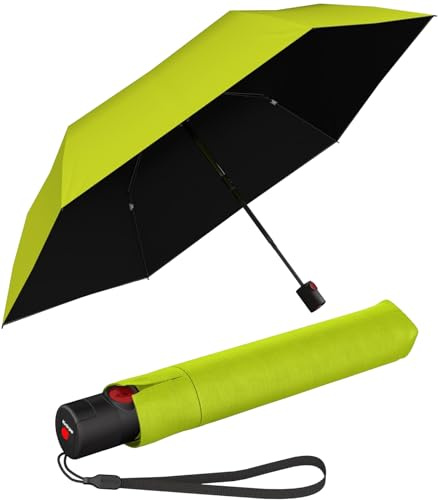 Paraguas de bolsillo Knirps Ultra U.200 Medium Duomatic - automático de apertura y cierre - a prueba de tormentas - resistente al viento, 95 cm