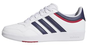 adidas Unisex Hoops 4.0 Shoes, Cloud White/Dark Blue/Team Power Red 2, 47 1/3 EU