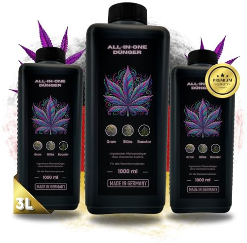 TronicXL Engrais de qualité supérieure - 3 l - Tout en un - Pour l'intérieur et l'extérieur - Pour la phase de croissance et la floraison - Compatible avec Growbox Grower - 3 l - Kit de démarrage