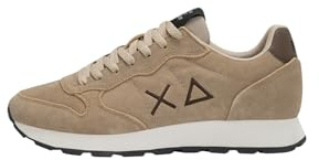 SUN68 Uomo Sneakers Basse Z45106 Pelle Scamosciata Beige Scuro 41