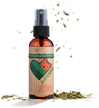 Just Catnip - Organic Catnip Spray for Cats - Fine Blend Cat Nip - Grown in South Africa - Extra Strong - Cat Toy & Treat Cat - Natural, Ethical and Sustainably Farmed