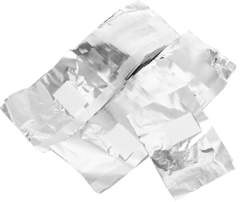 LIFKOME Papillotes Dissolvant Pour Ongles Avec Tampons Coton Intégrés Feuilles Aluminium Pour Retrait Vernis Semi-permanent Enlèvement Rapide Et Sain Pour Manucure Femme