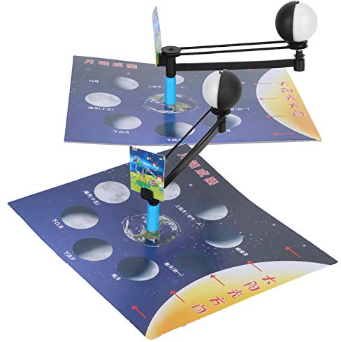RASTKY Juguete de Enseñanza de Ciencias DIY, Modelo de Fase Lunar para Niños, Kit de Experimentos de Material Plástico Seguro, Mejora la Diversión en el Aula