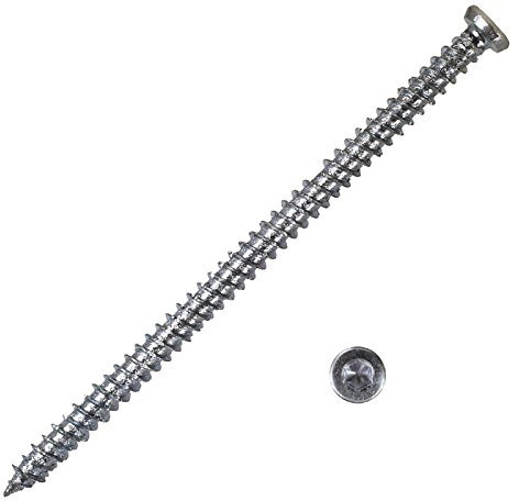 Tornillos para marcos de ventanas, tornillos para paredes, ventanas, hormigón, cabeza cilíndrica, cabeza avellanada