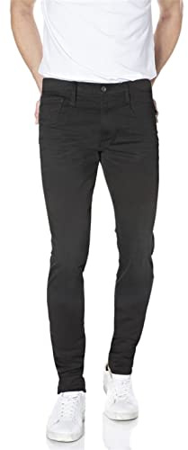 Replay Vaqueros de hombre con power stretch, negro (Black 098), 33W / 32L