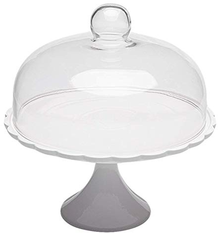 Cake Hood Cake Hood Glass Cake Stand Fly Hood Fresh Keeping Bell Cake Bell Cheese Bell Dish Hood Cake Bell Food Cover for Home Outdoor Picnic Party-29.2X25.5X25.5CM