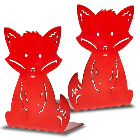 IPEA Sujetalibros para Libros de niños – Made in Italy – Design Zorpe – Tope de Libros Decorativos de Metal para Dormitorio, casa, Escuela, Escritorio, estanterías – Sujetalibros Coloridos para