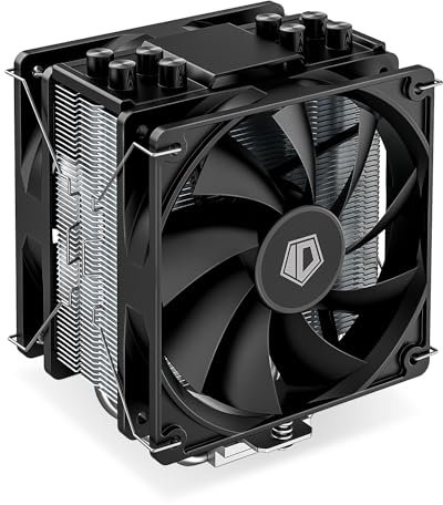 ID-COOLING SE-214-XT PLUS CPU Cooler 4 Heat Pipes, Single Tower with 2x120mm Fans in a Push-pull Configuration, Noninterference with RAM, Compatible with LGA1700/1851/1200/115X and AMD AM5/AM4 Sockets