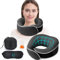 Kissen Flugzeug Reisekissen, Verbessertes Nackenkissen Flugzeug Aus 100% Memory Foam, Flugzeug Kissen, Weiches Reisekissen Flugzeug, Set Mit 3D-Konturierten Augenmasken (Dunkelgrau)