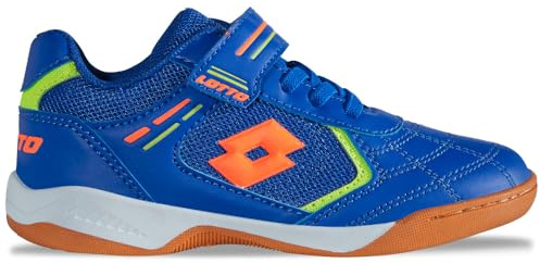 Lotto Zapatillas Unisex para niños Soccera K Kids, Blue FR Orange, 29 EU