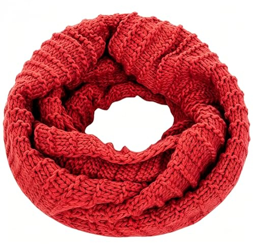 LSYZHX Infinity Scarf for Women, Ladies Knit Loop Wool Scarves Neck Warmer For Winter Cold Weather