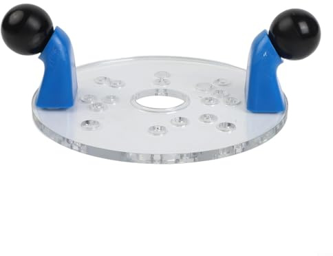 Piastra di base per router in PVC trasparente per la lavorazione del legno, posizionamento e fresatura per intaglio accurato e tagli lisci in progetti fai da te