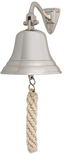 mare-me Deko Schiffsglocke Chrom Look 10cm