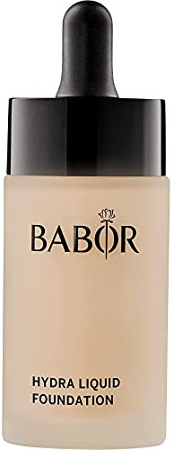 BABOR MAKE UP Hydra Liquid Foundation, flüssige Foundation mit mittlerer Deckkraft, für trockene Haut, enthält feuchtigkeitsspendendes Serum, 30 ml