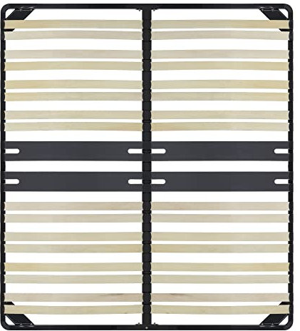 i-flair Lattenrost 180x200 cm, Lattenrahmen Ergo IF28 aus stabilem Metall - für alle Betten geeignet