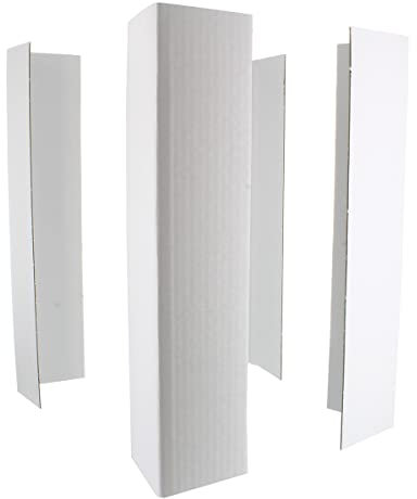 Culpitt 12 Cake Box Extension, Pack of 4, Corner Cards, White, Protect Tall, Stacked and Wedding Celebration Cakes