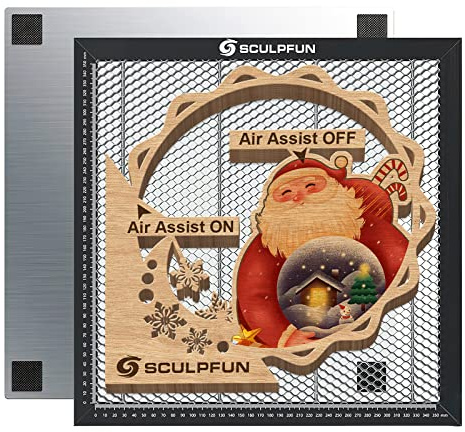 SCULPFUN Laser Table de travail Honeycomb 400 x 400 mm Compatible avec la plupart des machines à graver laser